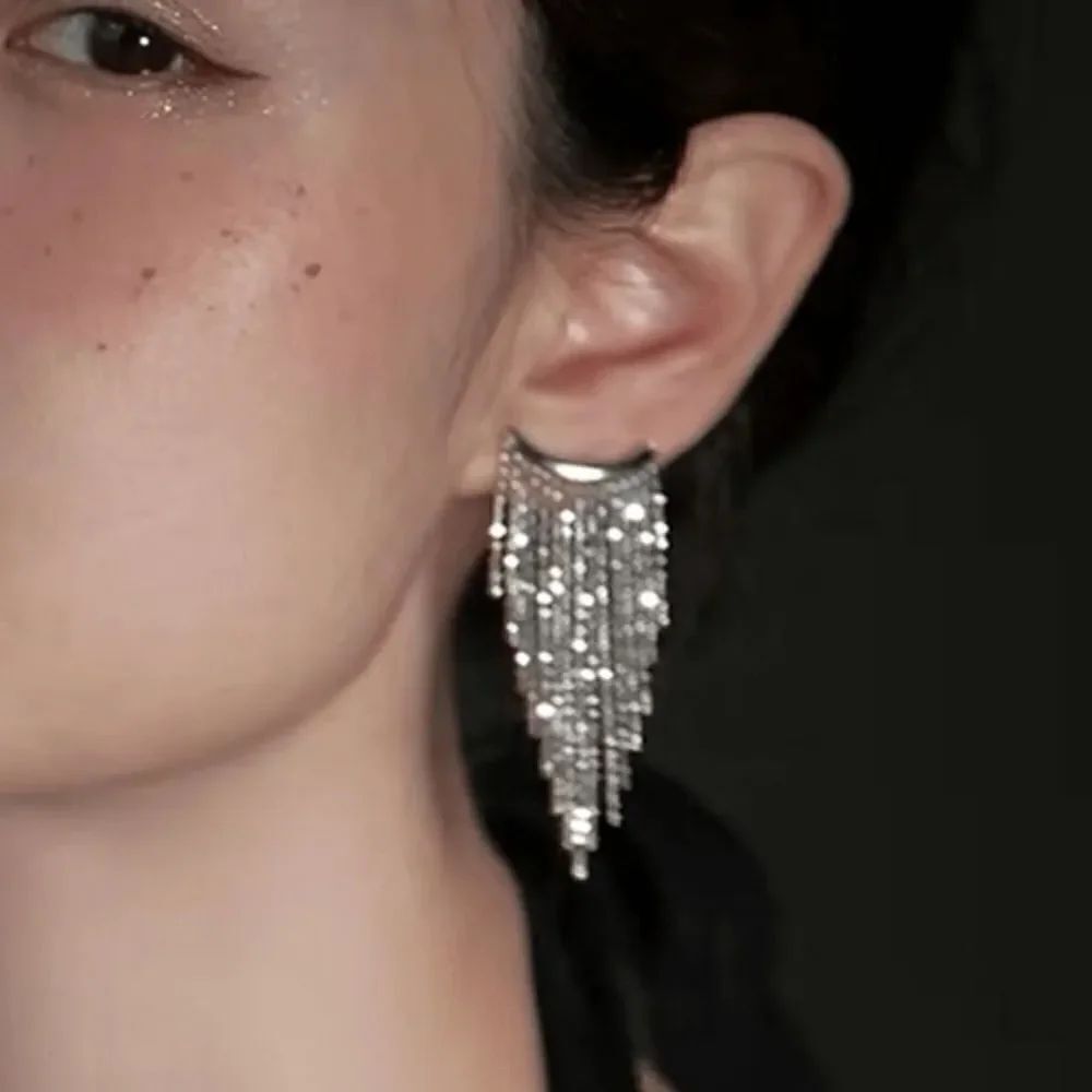 Tassel drop earrings M716